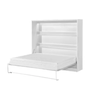 PÓŁKOTAPCZAN POZIOMY ASTON 160 BIAŁY + BIAŁY UCHWYT + LED